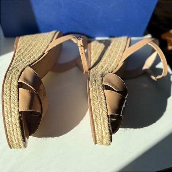 Copy Stuart Weitzman Size 36/5.5 Rosemarie Platform Espadrille Wedge Sandals - Picture 14 of 15